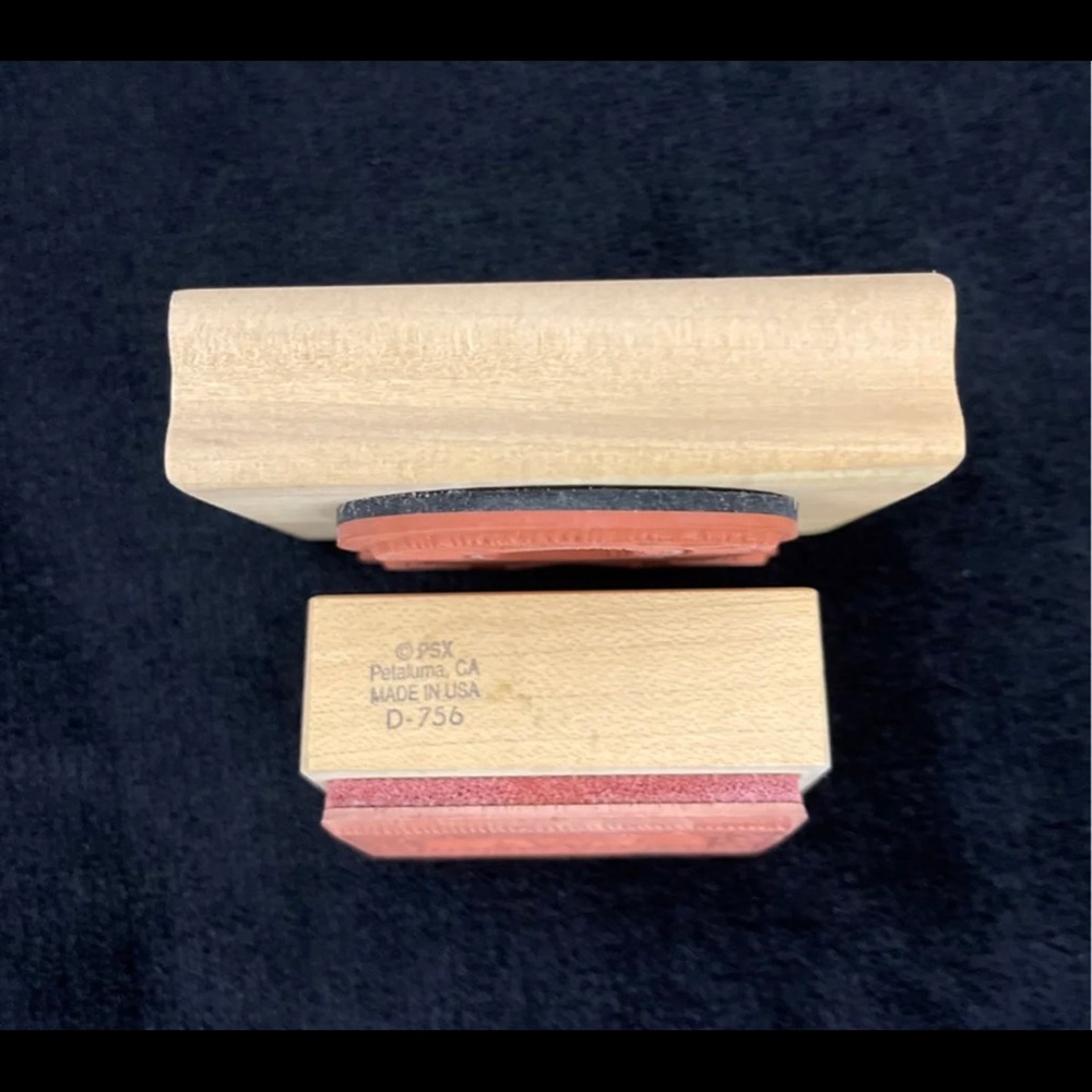Rubber Stamps x 2 (Label & Prize Ribbon) - Picture 5 of 5